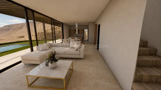 Parcela con proyecto de villa de diseño con vistas al mar y  - foto 4