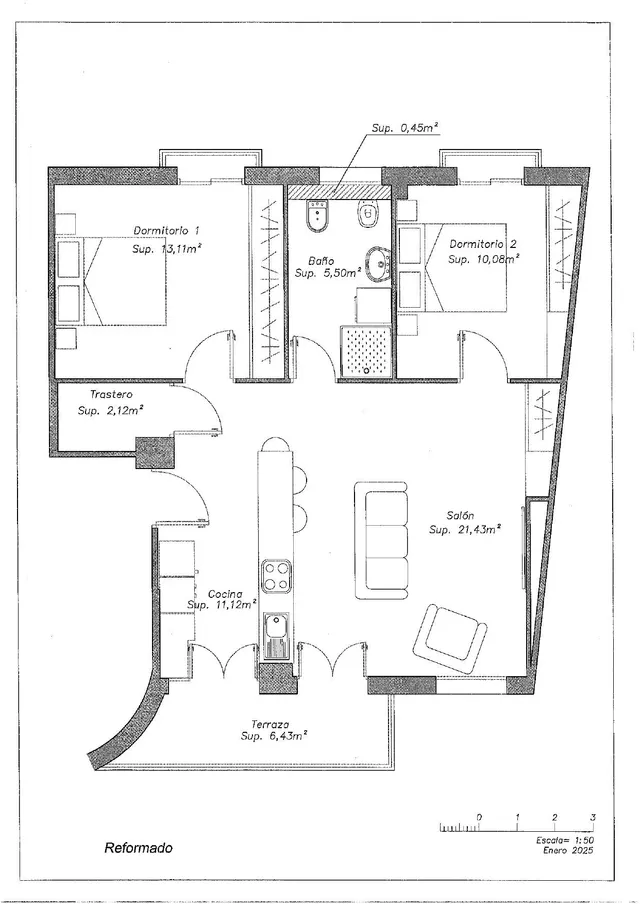 Piso 2 habitaciones 80m² en venta - Nervión — 24
