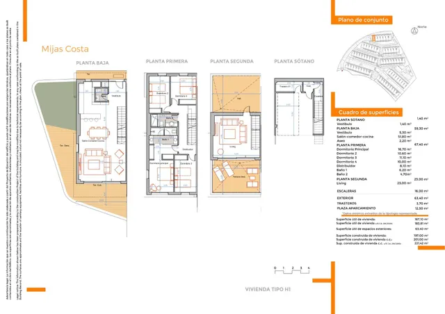 PAREADO EN ESQUINA DE 4 DORMITORIOS, CON MÁS DE 130M2 ENTRE TERRAZA Y JARDIN CON VISTAS AL MAR Y SUR — 29