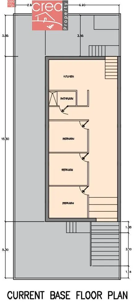 OPORTUNIDAD PARA UN GRAN INVESION DUPLEX CON PARCELA DE 250M2 SEMI CONSTRUIDO CON PROYECTO APROBADO — 26