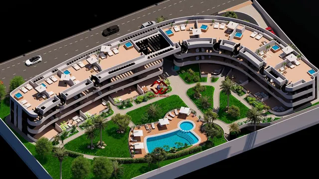 Apartamentos de lujo frente al campo de golf y cerca del mar en Los Alcázares, Costa Cálida — 22