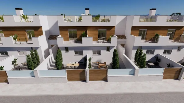 Casas adosadas de nueva construcción en primera línea de La Serena Golf en Los Alcázares — 24