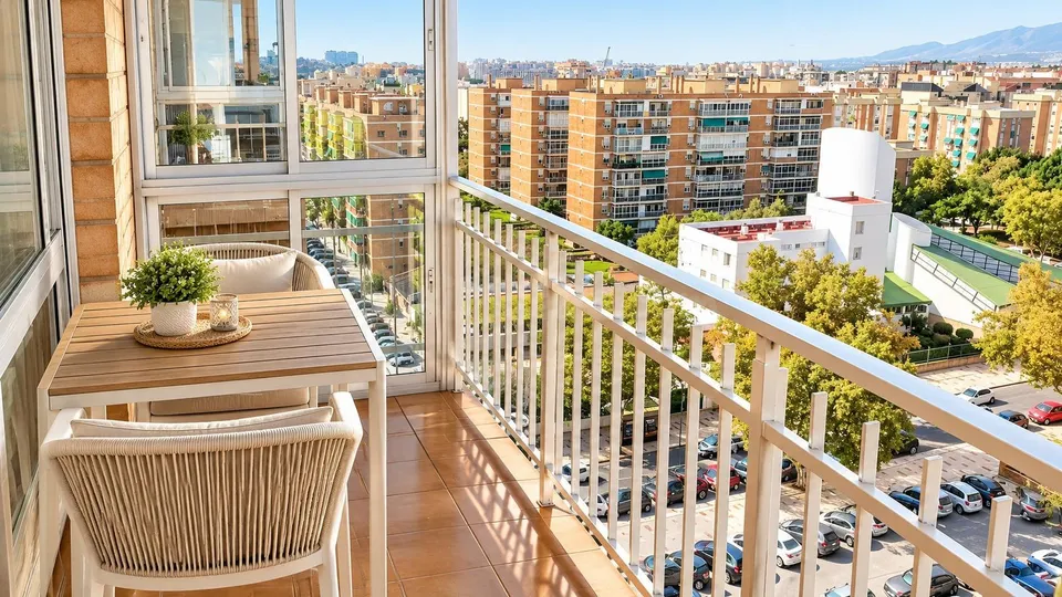 Amplio piso de 3 dormitorios con terraza, vistas despejadas y ascensor en cruz del humilladero