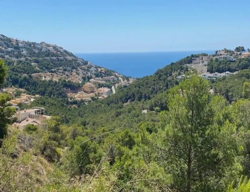 Vistas al mar, terreno en ALTEA para 1 chalet grande , en venta OPORTUNIDAD!