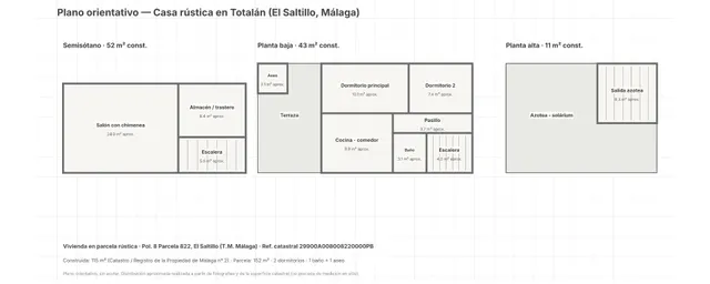 Casa rústica con terrazas y vistas a la montaña en Totalán — 40