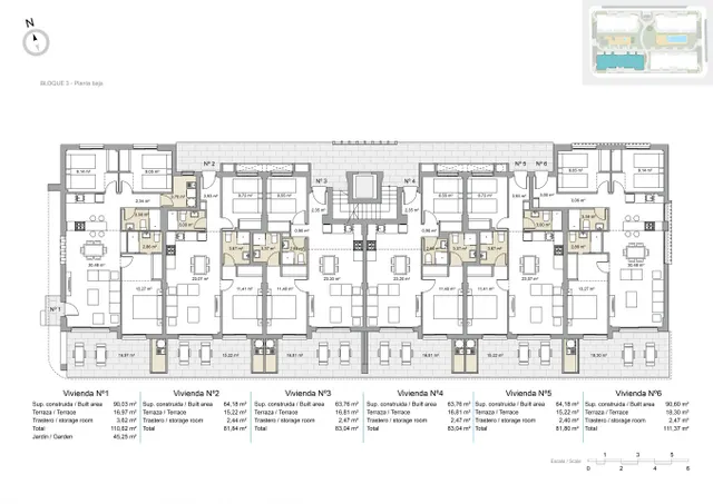 Planta baja 2 habitaciones 100m² en venta - Zona Pueblo — 7