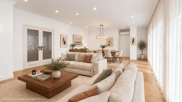 Amplia vivienda de 4 habitaciones con terraza acristalada, c