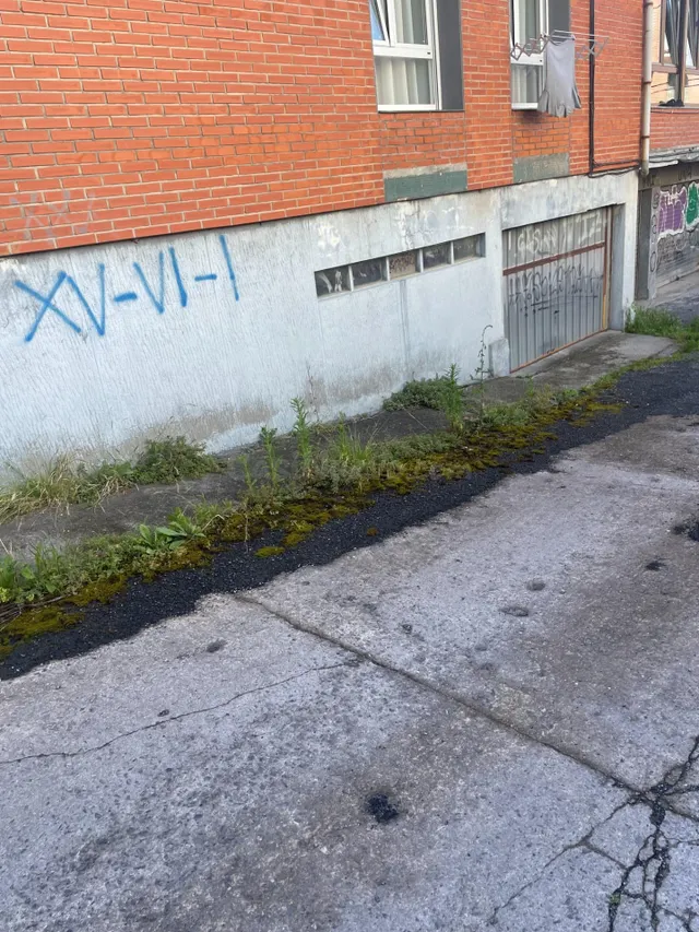 Parcela de garaje con trastero en la parte trasera cerrado. — 2
