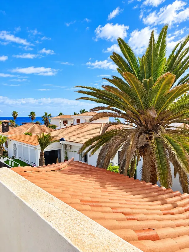 Casa independiente con vistas al mar y al Teide, garaje doble y piscina comunitaria — 31