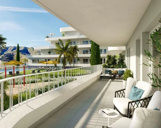 VENTA DE PISO EN LOS PACOS, FUENGIROLA. 2 DORMITORIOS, TERRAZA, GARAJE. OBRA NUEVA — 3