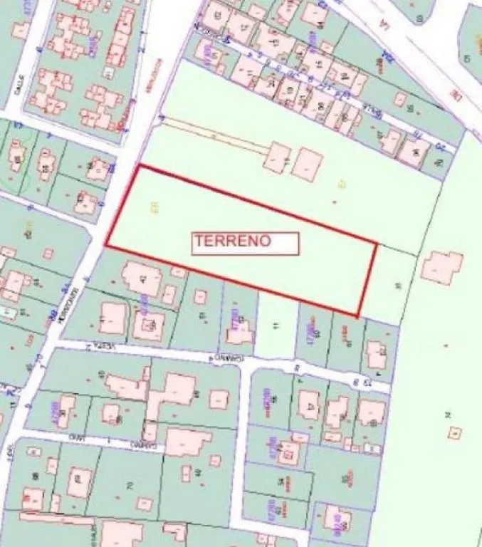 Parcela de 4.792 m2 correspondiente al sector de Suelo Urbano No Consolidado