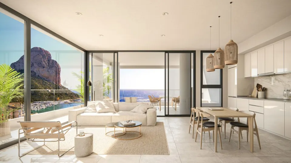 Apartamentos nuevos con vistas al mar y a las salinas de Calpe.