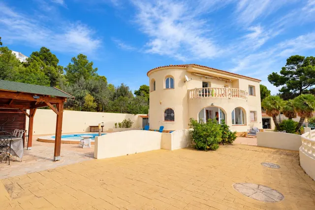 Villa con piscina, orientación sur y vistas al mar y montaña en Calpe — 48