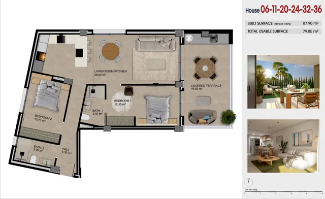 Apartamento 2 habitaciones 87m² en venta - Avenida del puerto — 16