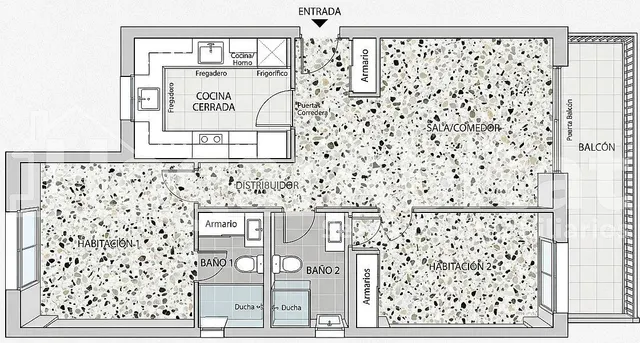 ¡Oportunidad cerca del mar! Acogedor para reformar en residencial con balcón, piscina y dos garajes — 16
