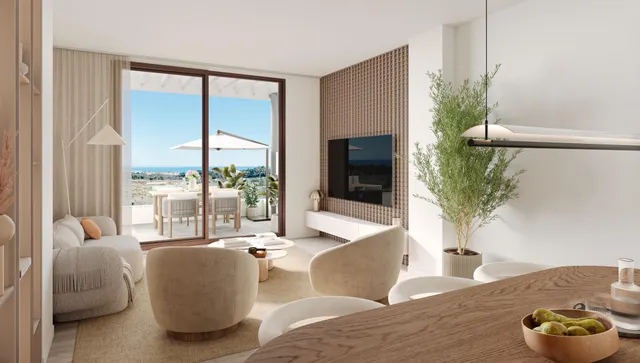 Apartamento planta baja de 2 dormitorios y 2 baños con vistas al mar. Mijas Costa — 4
