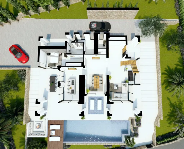 VIVIENDA UNIFAMILIAR DE 4 DORMITORIOS CON SÓTANO Y PISCINA — 13