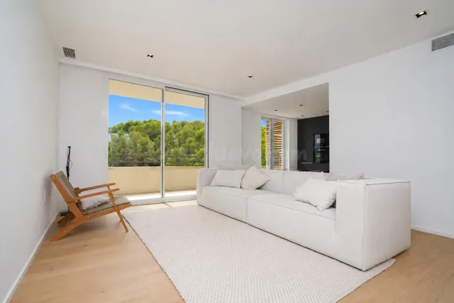 Elegante ático recientemente renovado con vistas al mar en S