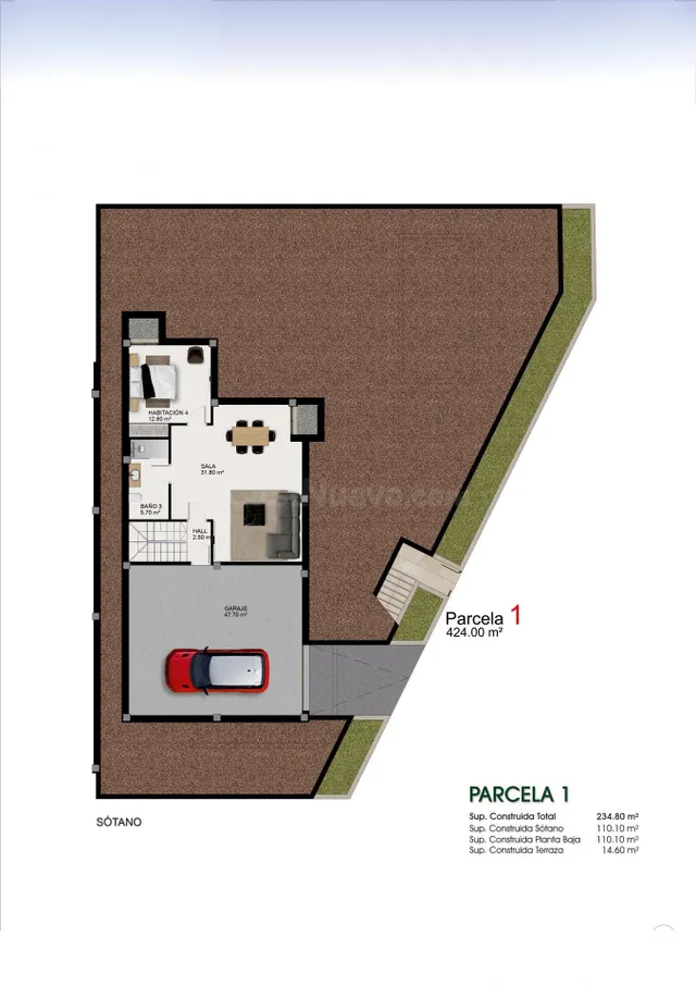 Villa 3 habitaciones 234m² en venta - Centro de la Ciudad Quesada — 4
