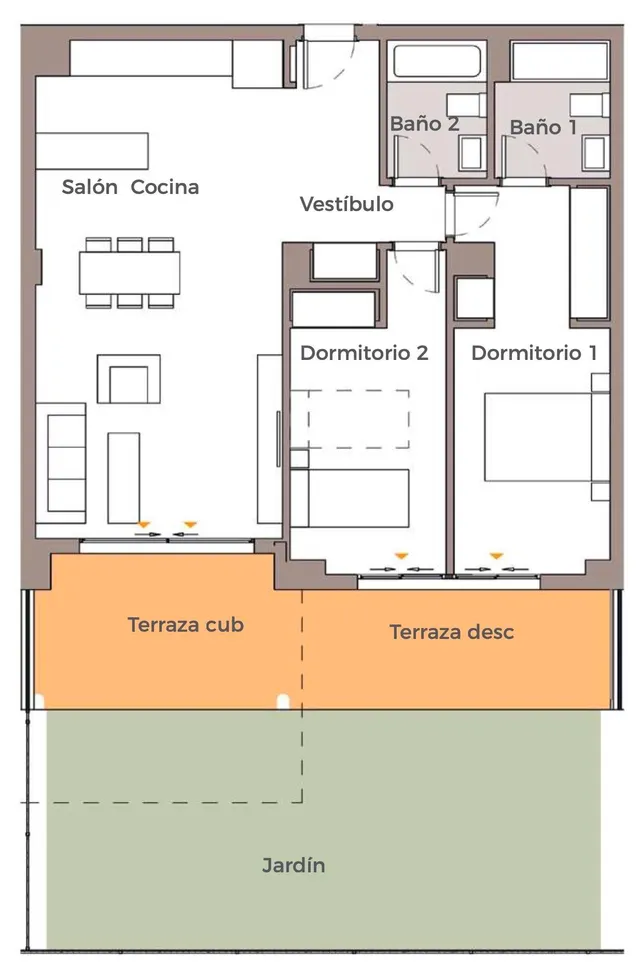 Apartamento planta baja de 2 dormitorios y 2 baños cerca de la playa. El Chaparral, Mijas — 19