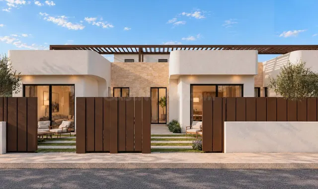 Adosados de nueva construcción de una sola planta con piscina privada en San Pedro del Pinatar — 3