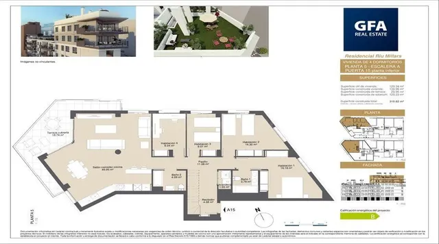 Dúplex 4 habitaciones 171m² en venta - Centro