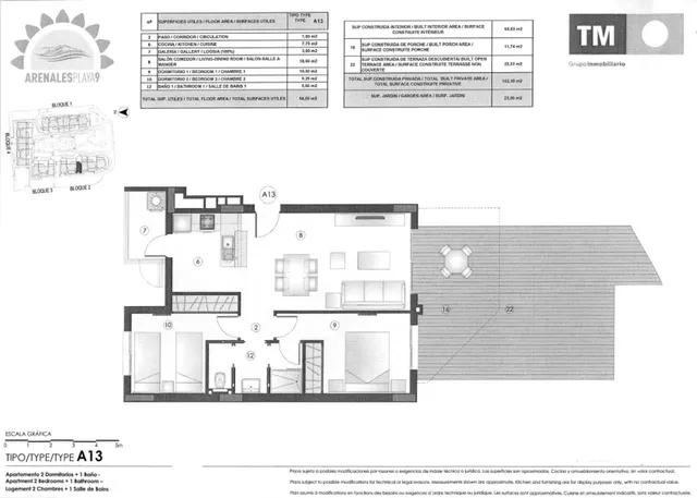 Apartamento 2 habitaciones 91m² en venta - Centro — 28