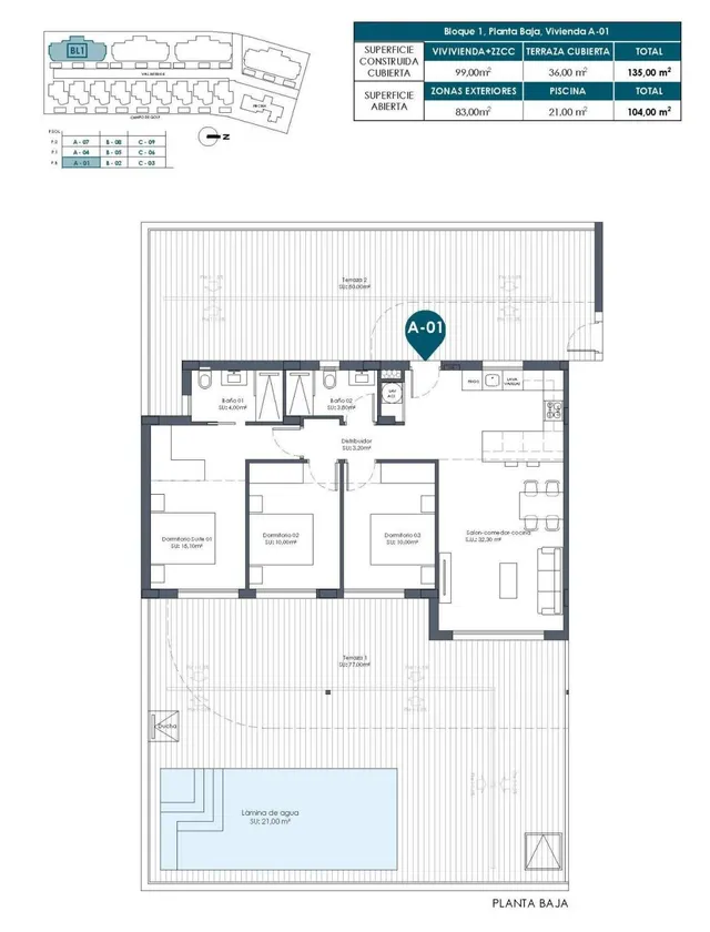 Apartamento 3 habitaciones 99m² en venta - Las Lomas del Rame-Bahía Bella — 13