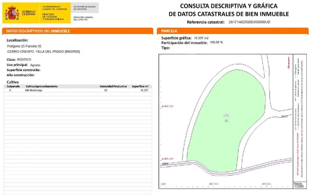 Finca rústica de 18.297 m2 en Villa del Prado - foto 2