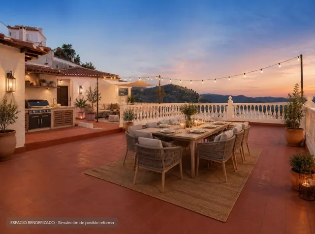 Auténtica casa andaluza con patio y terraza en Lújar – Más d