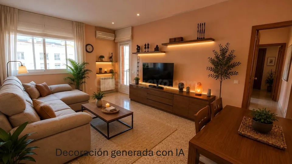 Piso acogedor y amueblado con ascensor en Almeda, Cornellà