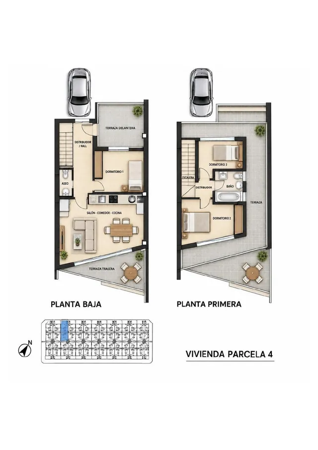 ADOSADO CON PISCINA EN AGUAS NUEVAS — 36