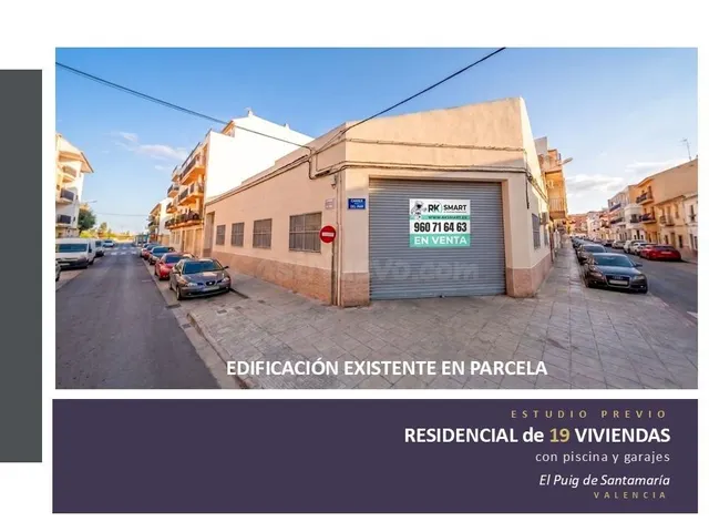 Solar para 19 viviendas con piscina en El Puig | 1.700 m2 ed - foto 3