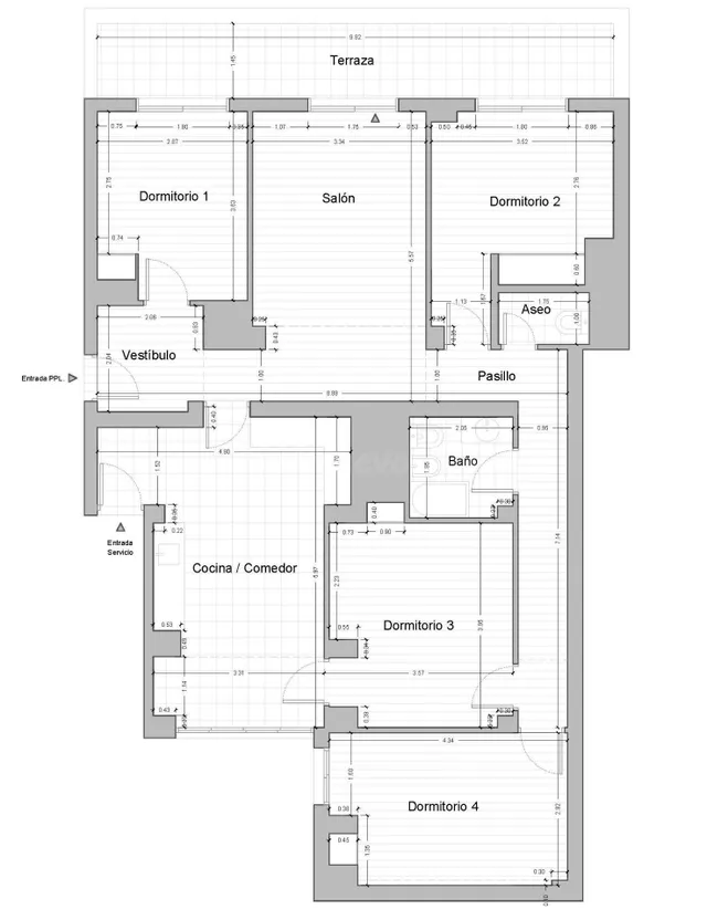 Amplio piso de 157 m2 con terraza, garaje y vistas al Retiro en Jerónimos — 43