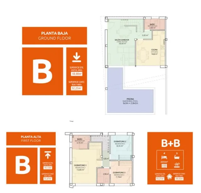 Adosado 3 habitaciones 107m² en venta - Monte y Mar — 14