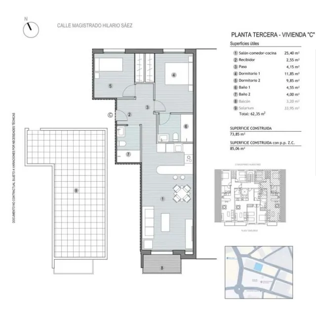 Apartamento 2 habitaciones 73m² en venta - Centro — 12