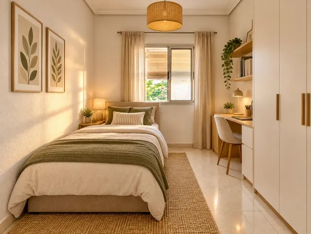 Piso exterior de 4 habitaciones con balcón junto a la playa de Las Arenas, Valencia — 12