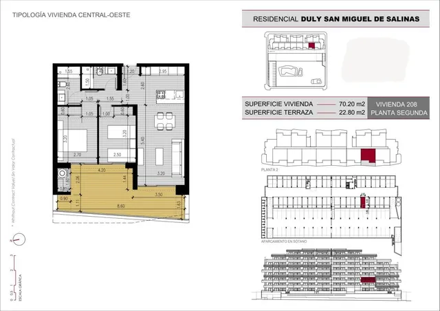 Apartamento 2 habitaciones 70m² en venta - Pueblo 9 — 10