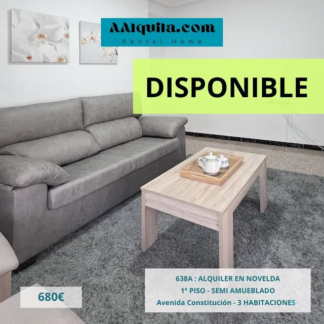 638A - PISO EN ALQUILER EN LA AVENIDA