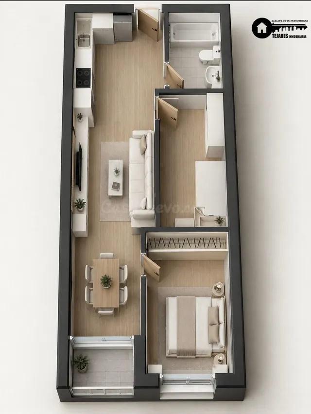 SE VENDE VIVIENDA MODERNA DE 2 habitaciones ZONA CARREFOUR - - foto 4