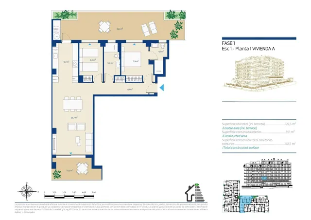 Apartamento 2 habitaciones 96m² en venta - Centro — 23