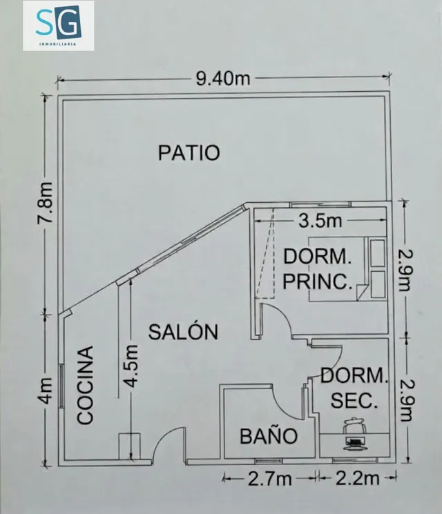 Piso en el centro de Armilla con patio privado de 66m — 28