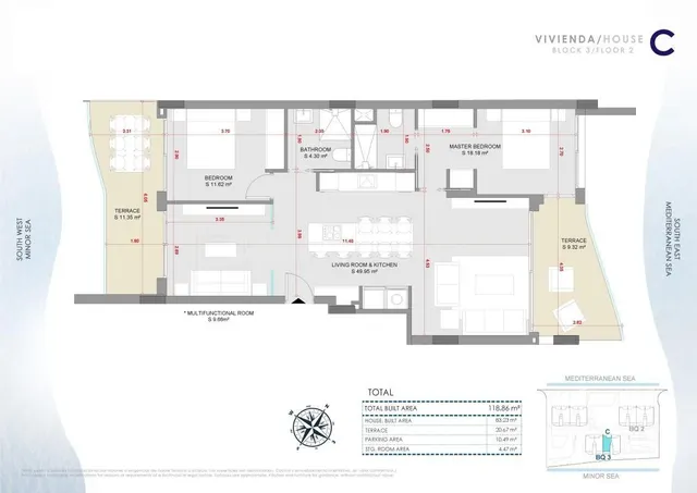 Apartamento 2 habitaciones 229m² en venta - Playa del Esparto-Veneziola — 12
