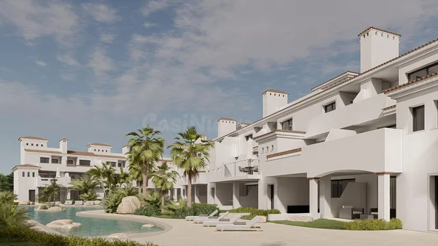 Apartamentos de obra nueva en Serena Golf-Los Alcázares -Mur
