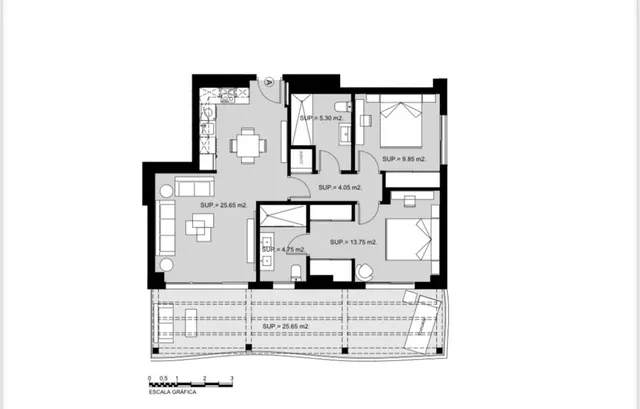 Apartamento 2 habitaciones 88m² en venta - Riviera del sol — 45