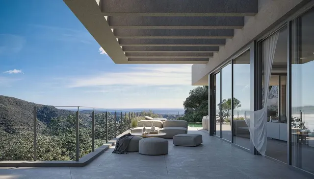 Terreno de 2300 m2 en Benahavís con vistas al mar — 4