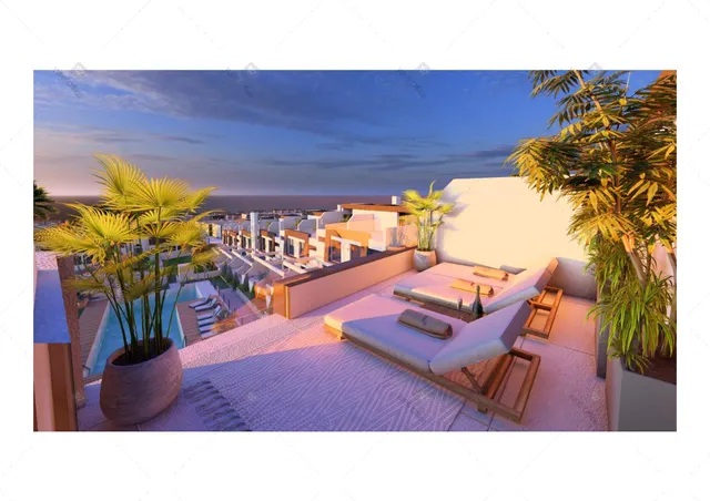 Viviendas con 3 dormitorios, 3 baños, salón, cocina, terraza, solárium, garaje cerrado y trastero. — 10