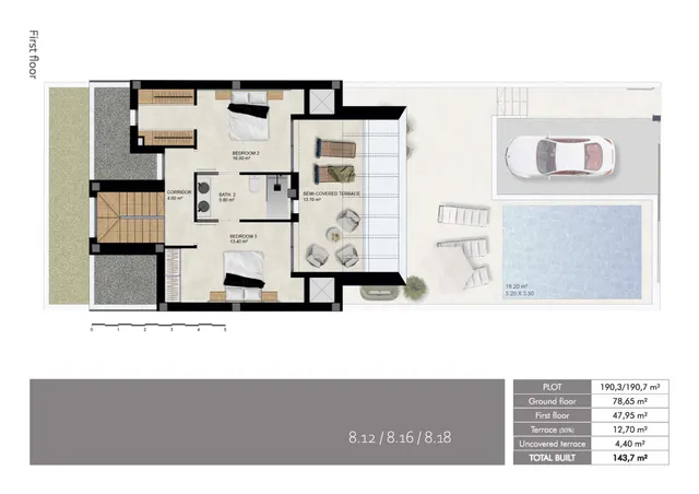 Villas adosadas y pareadas de nueva construcción en Dolores, Alicante — 14