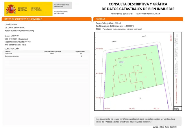 Se vende piso de 4 habitaciones en Tortosa, Sant Llatzer. — 34