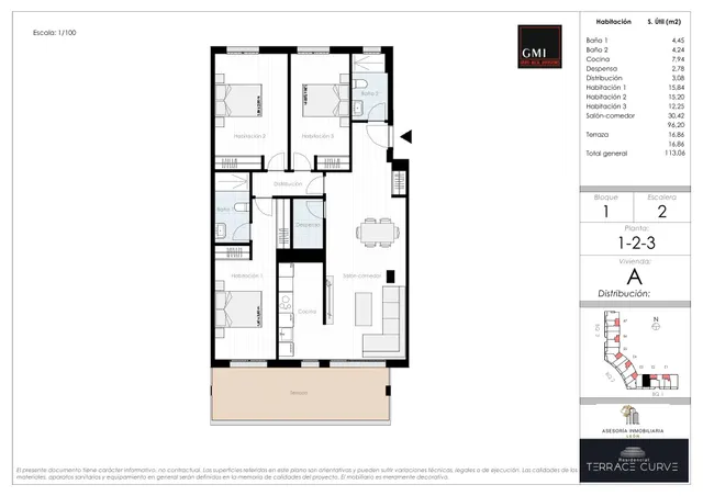 Piso 3 habitaciones 110m² en venta - La Chantría- La Lastra — 17